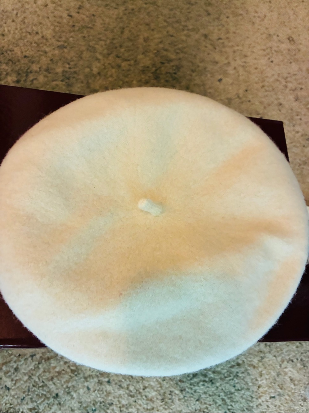 Source Unknown Cream Accent Pillow - Round Wool Style